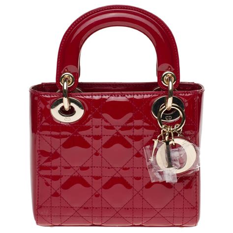 red mini lady dior|lady dior micro size.